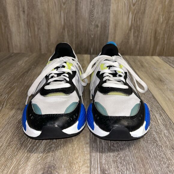 Puma RS-X 8W Jr Kids Youth US Size 5.5C 375894-01 Sneaker Shoes White Blue Black - Picture 3 of 11